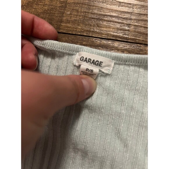 Garage Coquette balletcore tie front bow knit top - Picture 3 of 3